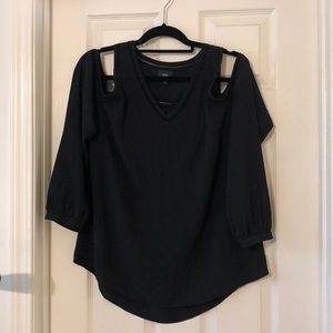 Mossimo Size L. Long sleeved, Cold Shoulder Top
